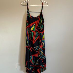 Ark & Co high-low colorful flowy dress
